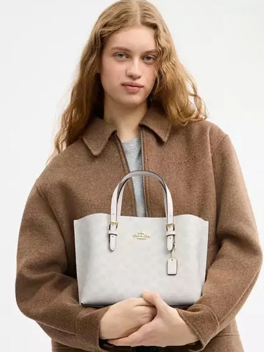 Coach Mollie Tote Bag 25 In Signature Canvas